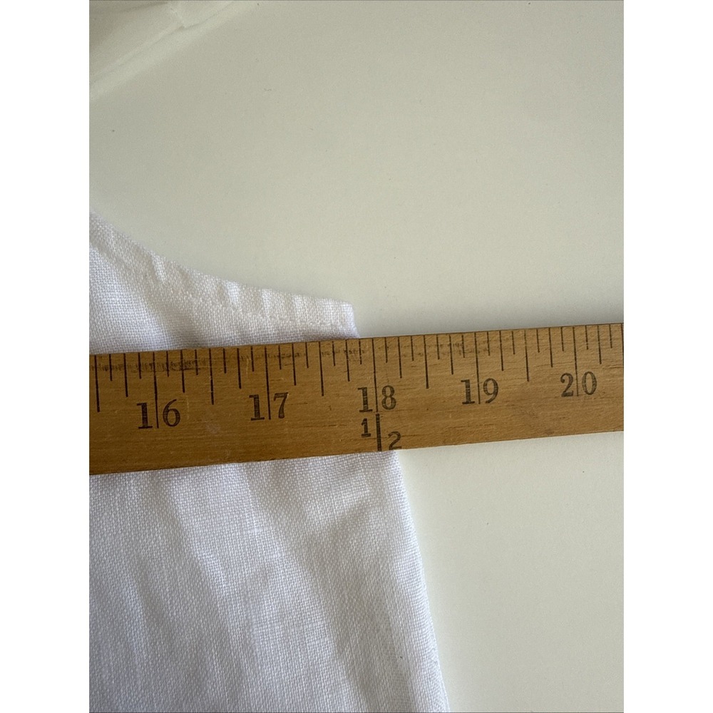 Reformation Womens Jessi White Linen Mini Shift Dress Size 4 Capsule Wardrobe - Picture 10 of 11